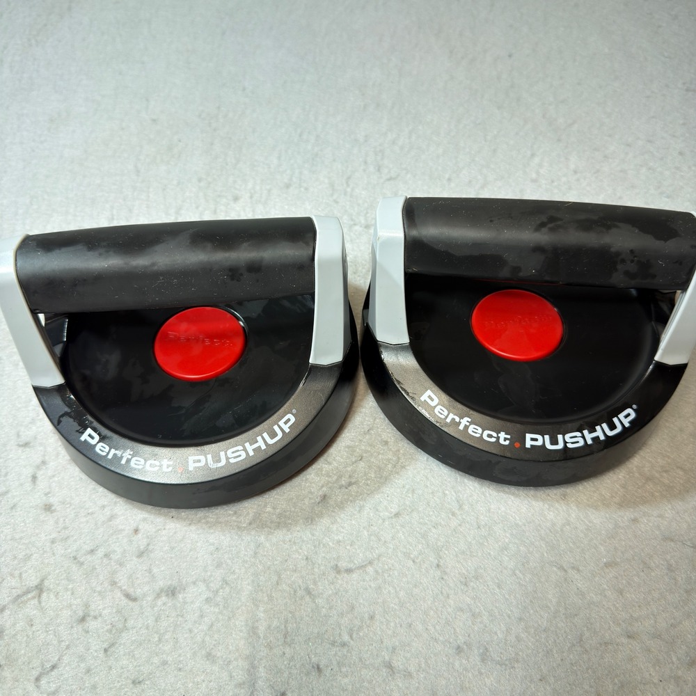 Perfect Pushup Rotating Handles Unisex OS Black Red Good Home Gym Fitness Gear